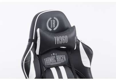 Silla De Oficina Racing Limit XL Con Reposapiés Negro/blanco,Con reposapiés