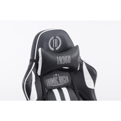 Silla De Oficina Racing Limit XL Con Reposapiés Negro/blanco,Con reposapiés