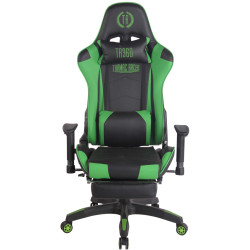 Sedia gaming ufficio Turbo Nero/verde,Finta pelle