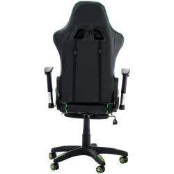 Sedia gaming ufficio Turbo Nero/verde,Finta pelle