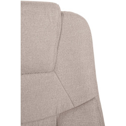 Chaise de bureau BIG Apollo en tissu crème