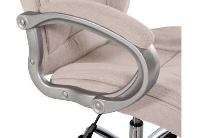 Silla De Oficina XXL Apoll En Tela Crema