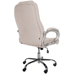 Chaise de bureau BIG Apollo en tissu crème