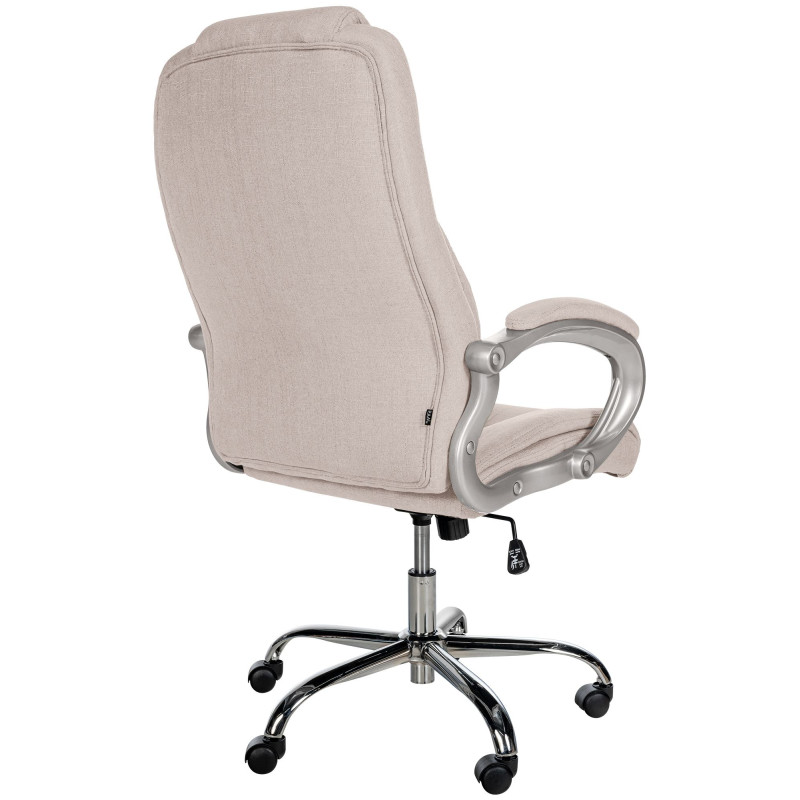 Chaise de bureau BIG Apollo en tissu crème