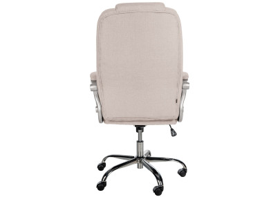 Chaise de bureau BIG Apollo en tissu cr?me