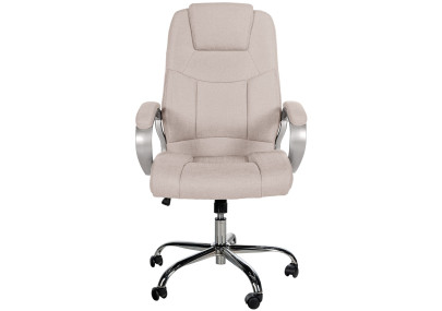 Chaise de bureau BIG Apollo en tissu crème