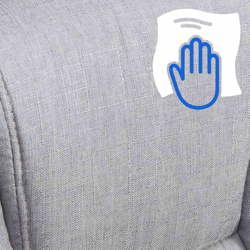 Silla De Oficina XXL Xanthos En Tela Gris