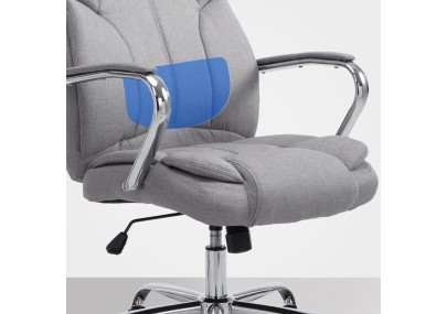 Fauteuil de bureau BIG Xanthos, tissu gris