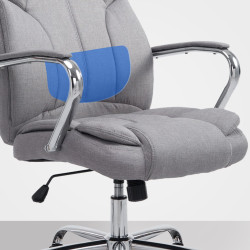 Fauteuil de bureau BIG Xanthos, tissu gris