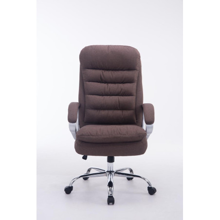 Grande chaise de bureau Vancouver, tissu marron