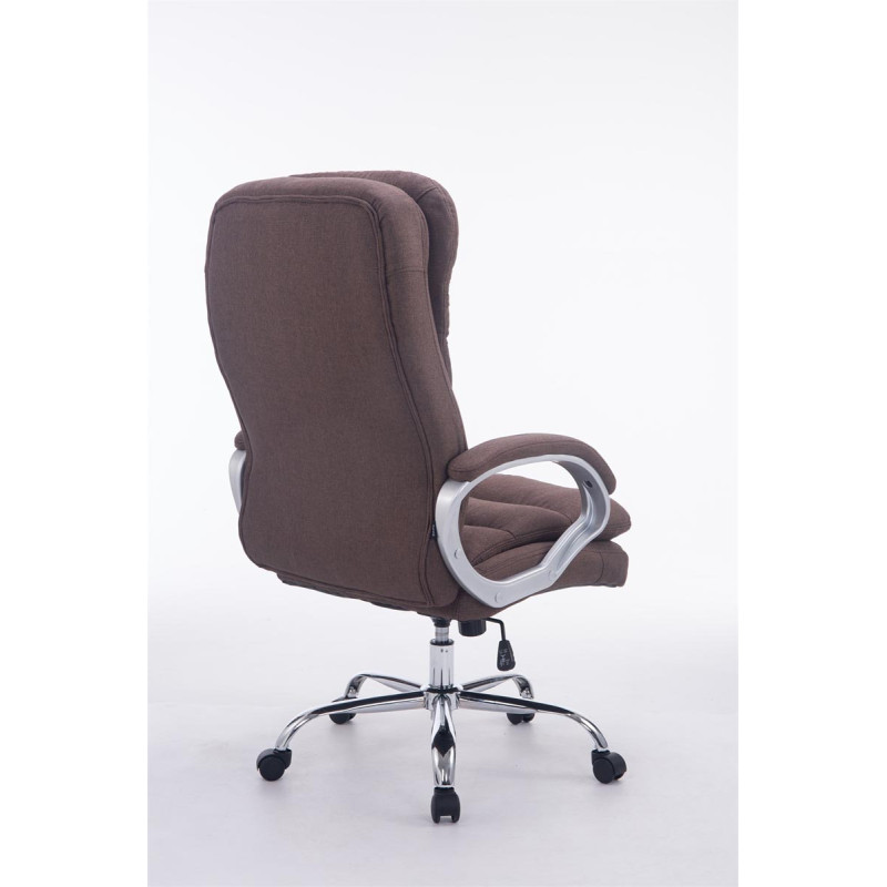 Grande chaise de bureau Vancouver, tissu marron