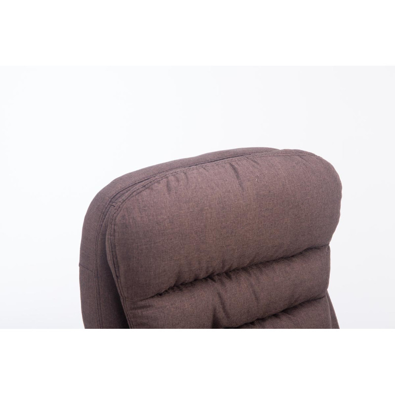 Grande chaise de bureau Vancouver, tissu marron