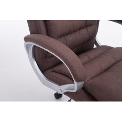 Grande chaise de bureau Vancouver, tissu marron