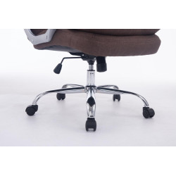 Grande chaise de bureau Vancouver, tissu marron