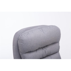 Grande chaise de bureau Vancouver, tissu gris