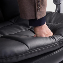 Sedia ufficio XL Troy in similpelle nero