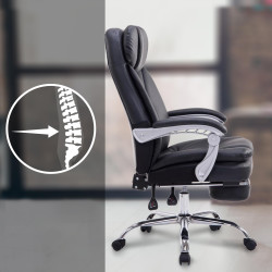 Fauteuil de bureau XL Troy noir