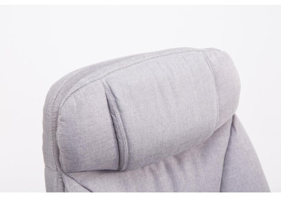 Fauteuil de bureau XL Troy en tissu gris