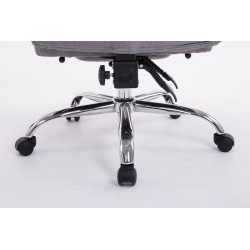 Fauteuil de bureau XL Troy en tissu gris