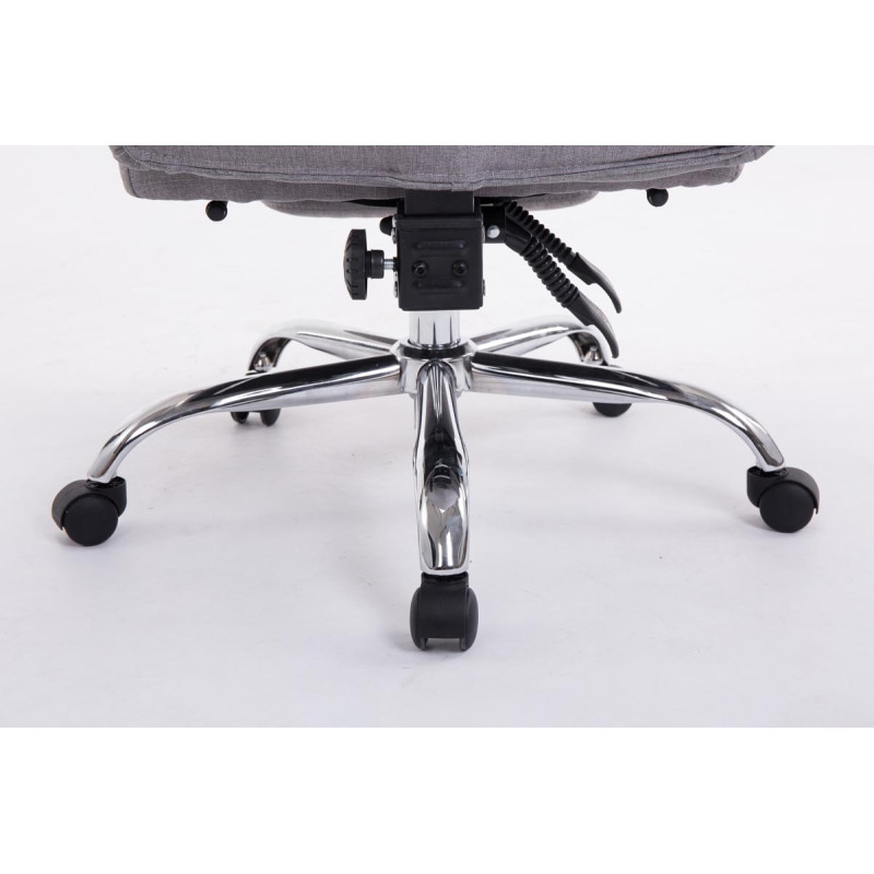 Sedia da ufficio XL Troy tessuto grigio