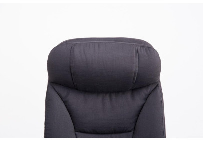 Silla de Oficina XL TROY Tapizada en Tela Negro