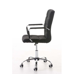 Chaise de bureau Deli V2 en tissu noir