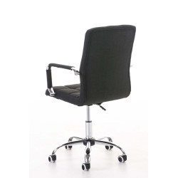 Chaise de bureau Deli V2 en tissu noir