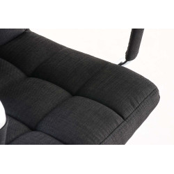 Chaise de bureau Deli V2 en tissu noir