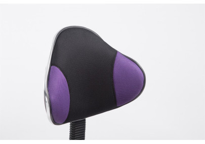 Tabouret de travail Bastian, noir violet