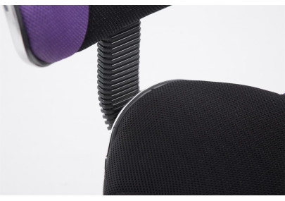 Tabouret de travail Bastian, noir violet