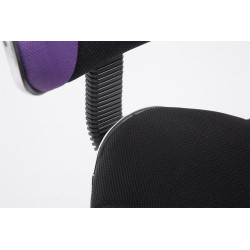 Tabouret de travail Bastian, noir violet