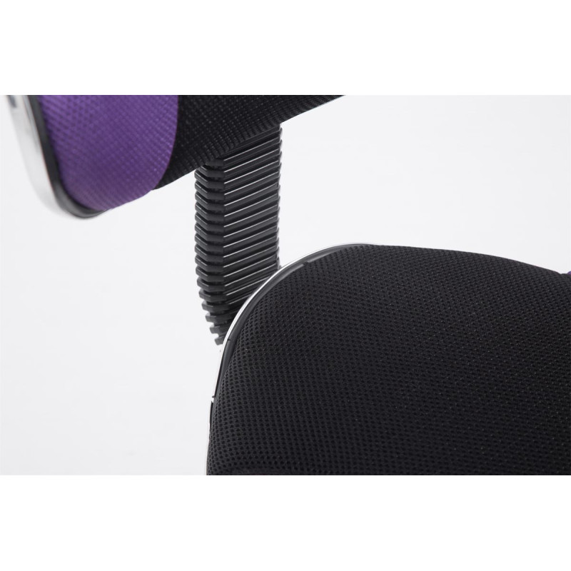 Tabouret de travail Bastian, noir violet