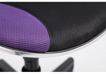 Tabouret de travail Bastian, noir violet