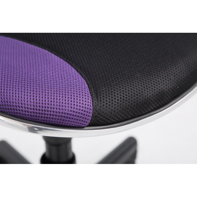 Tabouret de travail Bastian, noir violet