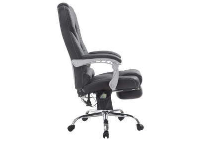 Fauteuil de bureau Pacific avec fonction massage, noir