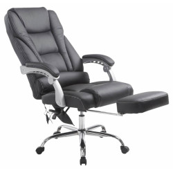 Fauteuil de bureau Pacific avec fonction massage, noir