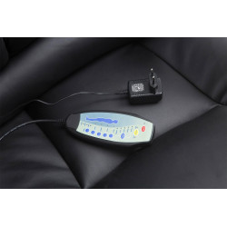 Fauteuil de bureau Pacific avec fonction massage, noir