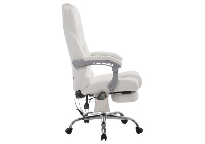 Silla De Oficina Pacific Con Función Masaje Blanco