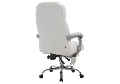 Fauteuil de bureau Pacific avec fonction massage, blanc