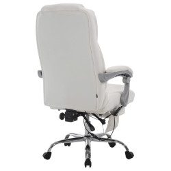 Fauteuil de bureau Pacific avec fonction massage, blanc