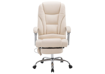 Silla De Oficina Pacific Con Función Masaje Crema
