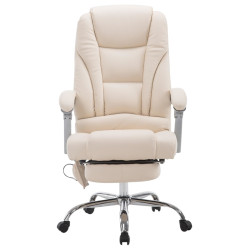 Fauteuil de bureau Pacific avec fonction massage, crème