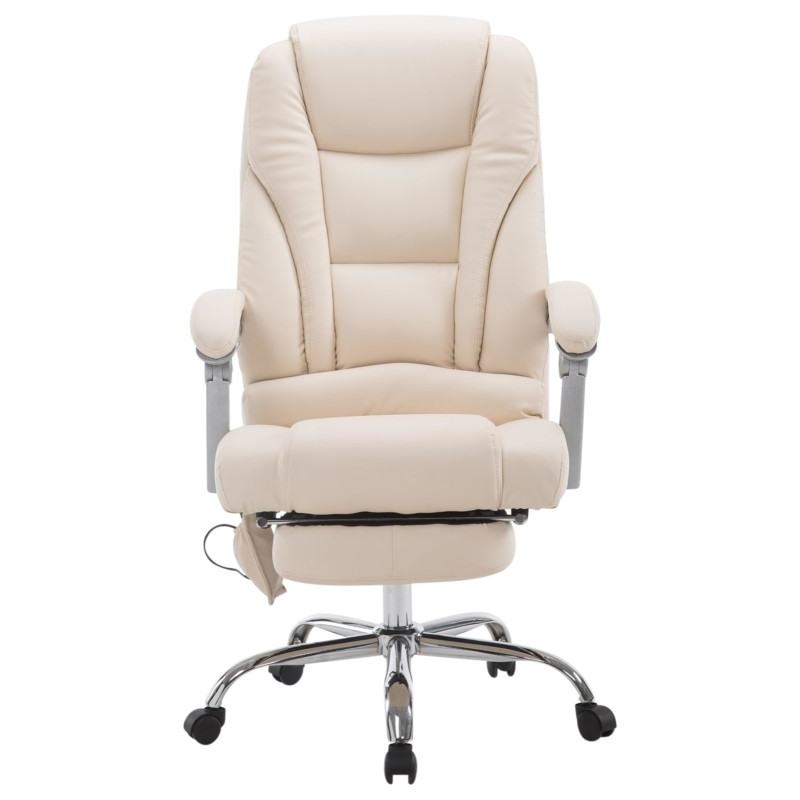 Fauteuil de bureau Pacific avec fonction massage, crème