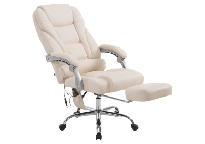 Fauteuil de bureau Pacific avec fonction massage, cr?me