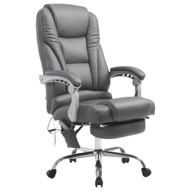 Fauteuil de bureau Pacific avec fonction massage, gris