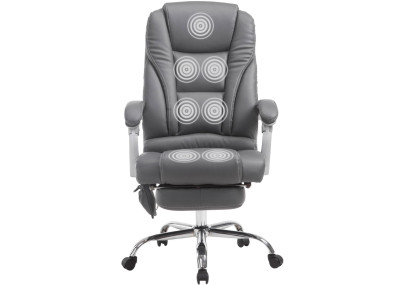 Silla De Oficina Pacific Con Función Masaje Gris