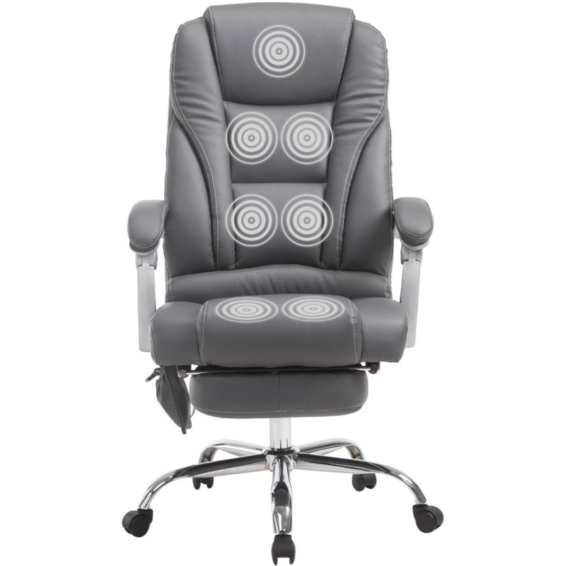 Fauteuil de bureau Pacific avec fonction massage, gris