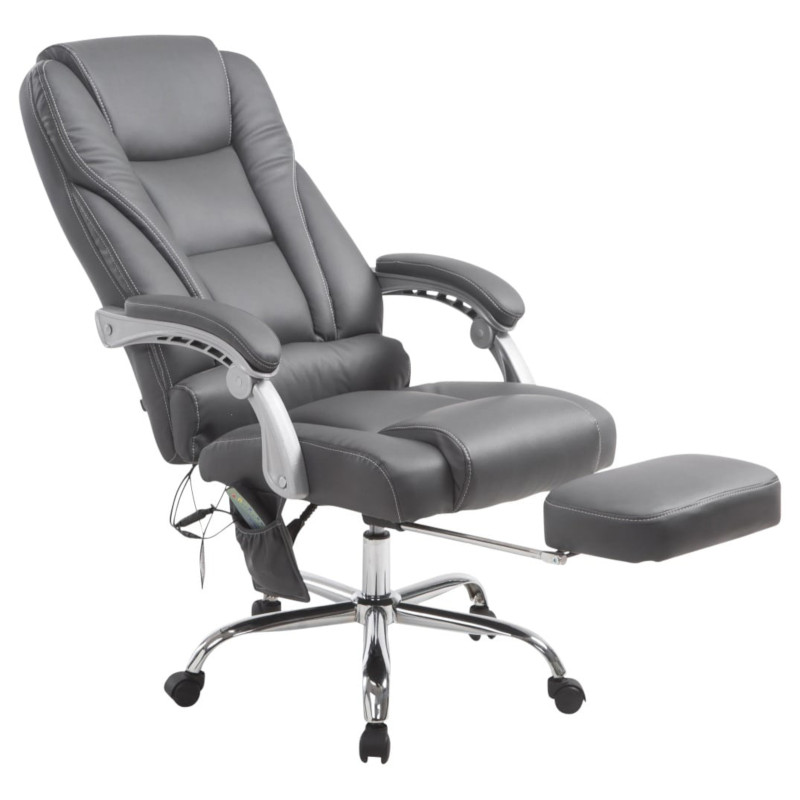 Fauteuil de bureau Pacific avec fonction massage, gris