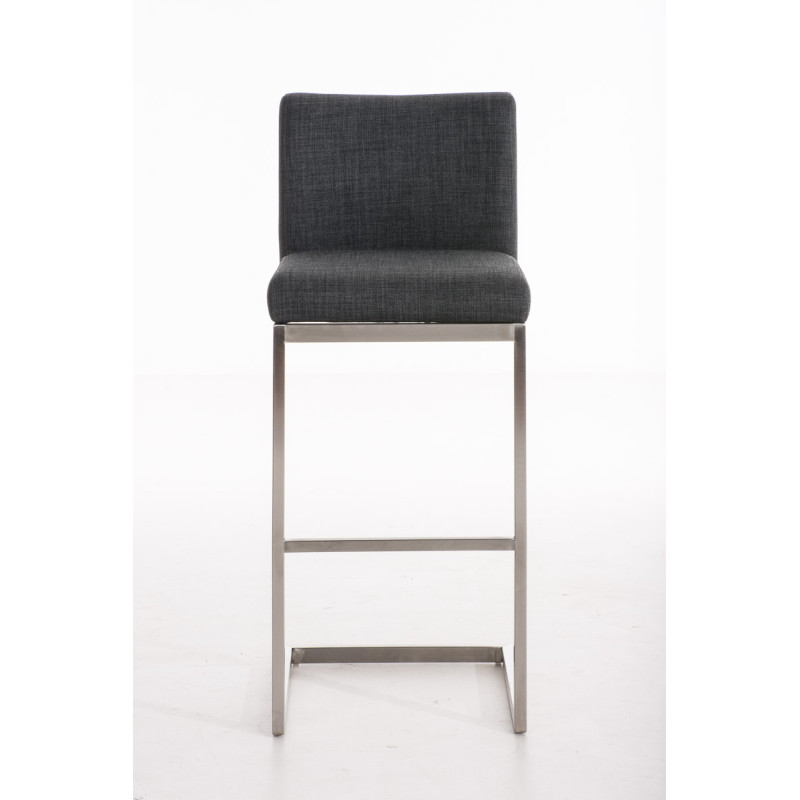 Tabouret de bar Paros tissu gris foncé