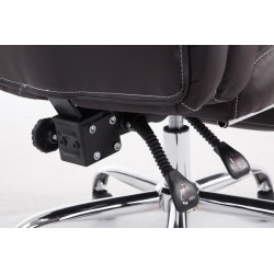 Sedia da ufficio Pacific in similpelle marrone